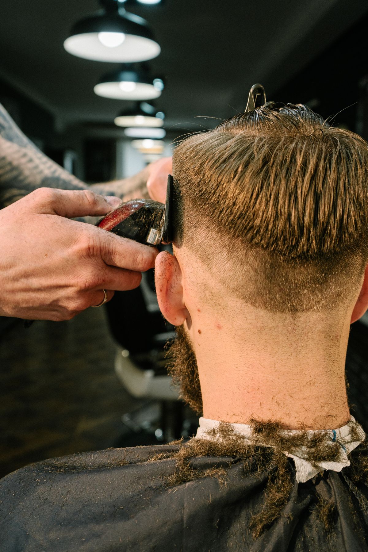 Corte na máquina com degradê